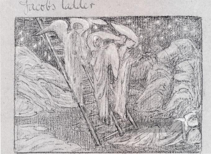 Jacobs Ladder Präraffaeliten Sir Edward Burne Jones Ölgemälde